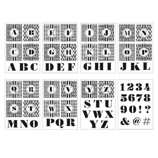 Jonathan Adler x Michaels Mod Monogram Alphabet Stencils